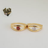 (1-3054) Gold Laminate - CZ Ring - BGO - Fantasy World Jewelry