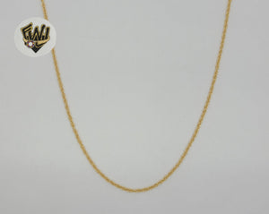 (1-1715) Gold Laminate - 1.5mm Alternative Rolo Link Chain - BGF - Fantasy World Jewelry