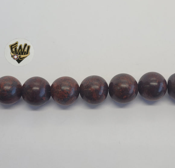 (MBEAD-217) 12mm Mahogany Beads - Fantasy World Jewelry