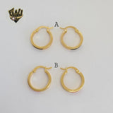 (1-2730) Gold Laminate Hoops - BGO