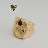 (1-3009) Gold Laminate- Ring with Design - BGO - Fantasy World Jewelry