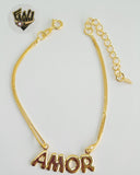 (1-0765) Gold Laminate - 1.5mm Box Link Bracelet - 6.5" - BGO - Fantasy World Jewelry