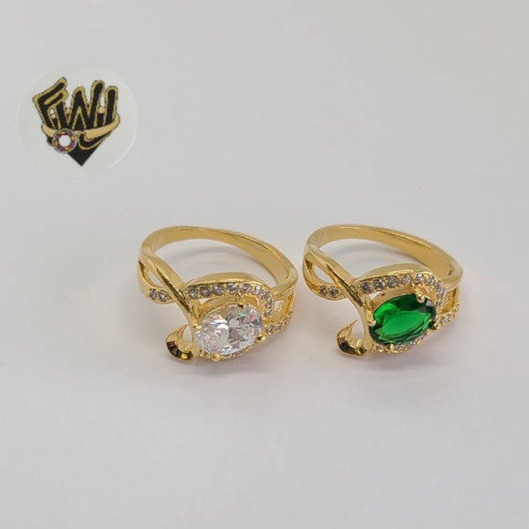(1-3134-2) Gold Laminate - CZ Ring - BGO - Fantasy World Jewelry