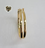 (1-2978-B) Gold Laminate - Plain Hoops - BGF - Fantasy World Jewelry