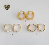 (1-2963) Gold Laminate Hoops - BGO - Fantasy World Jewelry