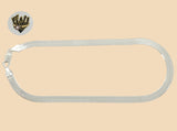 (2-0116) 925 Sterling Silver - 4.5mm Herringbone Link Anklet - 10" - Fantasy World Jewelry