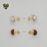 (1-1030-1) Gold Laminate - Half Ball Earrings - BGF