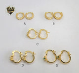 (1-2646) Gold Laminate Hoops - BGO - Fantasy World Jewelry
