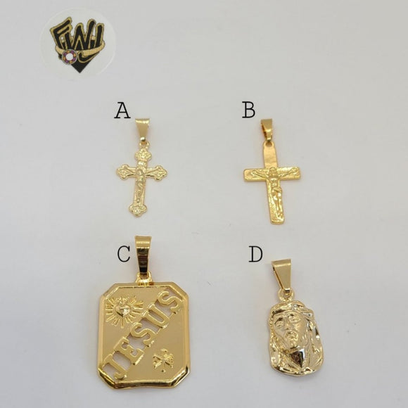 (1-2190) Gold Laminate - Religious Pendants - BGO - Fantasy World Jewelry