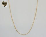 (1-1534) Gold Laminate - 1mm Snake Link Chain - BGF