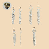 (2-1256) 925 Sterling Silver - Girl and Boy Pendants. - Fantasy World Jewelry