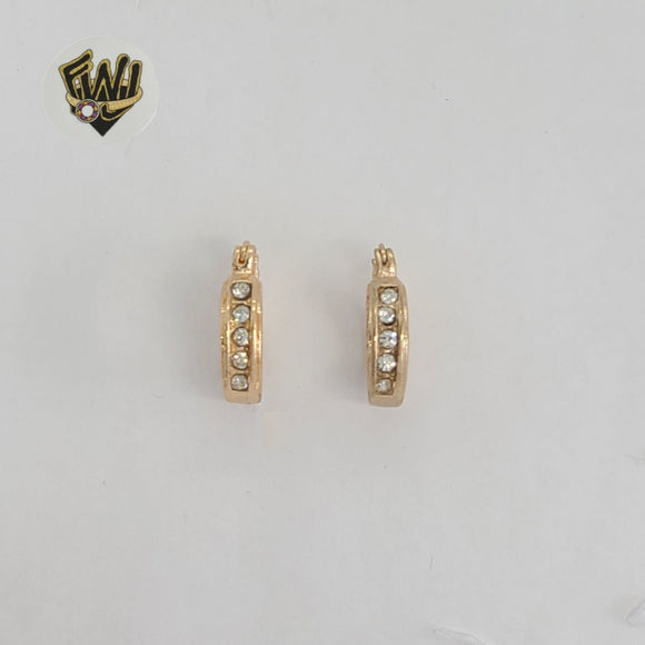 (1-2616) Gold Laminate - Zircon Hoops - BGO