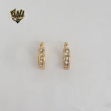 (1-2616) Gold Laminate - Zircon Hoops - BGO