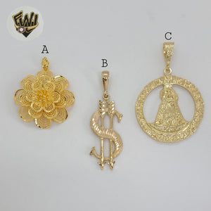 (1-2471) Gold Laminate Pendants - BGO