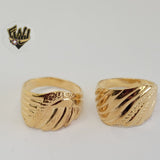 (1-3015) Gold Laminate - Ring with Design - BGO - Fantasy World Jewelry