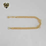 (1-0721) Gold Laminate - 4.5mm Double Curb Link Bracelet - BGF