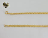 (1-1678) Laminado de oro - Cadena de eslabones Bismark de 3 mm - BGO