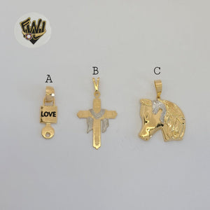 (1-2223) Gold Laminate Pendants - BGF