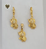 (1-6008) Gold Laminate - Fish Set - BGO - Fantasy World Jewelry