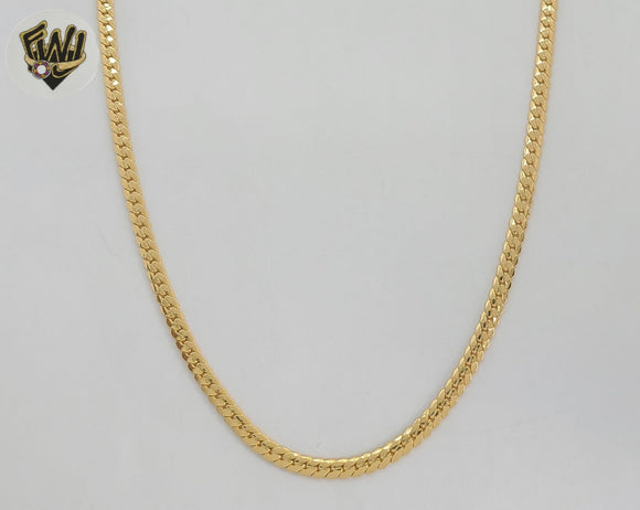 (1-1789) Gold Laminate - 3.5mm Curb Link Chain - BGO