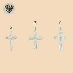 (2-1038) 925 Sterling Silver - Crosses Pendants.