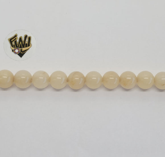 (MBEAD-208) 6mm Aragonite Beads - Fantasy World Jewelry