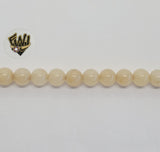 (MBEAD-208) 6mm Aragonite Beads - Fantasy World Jewelry