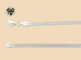 (2-0170) 925 Sterling Silver - 3mm Herringbone Anklet - 10" - Fantasy World Jewelry