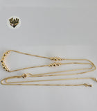 (1-6471-A) Gold Laminate - Adjustable Beads Necklace - BGF - Fantasy World Jewelry