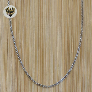 (2-8090) 925 Sterling Silver - 1.5mm Rolo Link Chains. - Fantasy World Jewelry