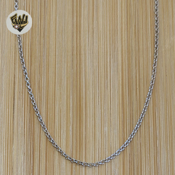 (2-8090) 925 Sterling Silver - 1.5mm Rolo Link Chains. - Fantasy World Jewelry