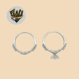 (2-5255) 925 Sterling Silver - Wedding Ring - Fantasy World Jewelry