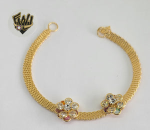 (1-0509) Gold Laminate Bracelet -5mm Bismarck Bracelet- 7.5'' -BGO - Fantasy World Jewelry