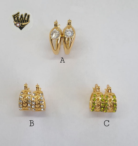 (1-2629) Gold Laminate Hoops- BGO - Fantasy World Jewelry
