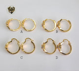 (1-2951) Gold Laminate Hoops - BGO - Fantasy World Jewelry