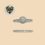 (2-5243) 925 Sterling Silver - Wedding Ring - Fantasy World Jewelry