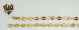 (1-0763) Gold Laminate - 6mm Alternative Link Bracelet - 8" - BGO - Fantasy World Jewelry
