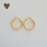 (1-2699-2) Gold Laminate - Sun and Moon Carved Hoops - BGF
