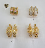 (1-2965) Gold Laminate Hoops - BGO - Fantasy World Jewelry