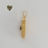 (1-2375) Gold Laminate - Zircon Pendant - BGO - Fantasy World Jewelry