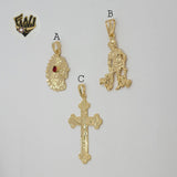 (1-2260-1) Gold Laminate - Religious Pendants - BGO