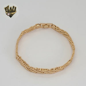 (1-0801) Laminado de oro - Brazalete alternativo de 7,5 mm - 8" - BGO