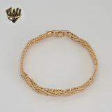 (1-0801) Gold Laminate - 7.5mm Alternative Bracelet - 8" - BGO