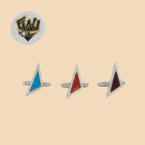 (2-5101) 925 Sterling Silver - Zircon Triangle Ring - Fantasy World Jewelry