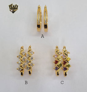 (1-2649-1) Gold Laminate Hoops - BGO - Fantasy World Jewelry