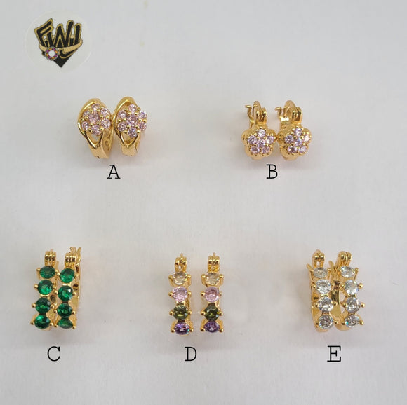 (1-2626) Gold Laminate Hoops- BGO - Fantasy World Jewelry