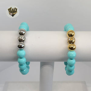 (MBRA-03) Stainless Steel - 10mm Balls Bracelet - Fantasy World Jewelry