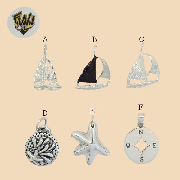 (2-1461) 925 Sterling Silver - Sea Pendants. - Fantasy World Jewelry