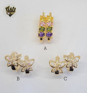 (1-2657-F-G) Gold Laminate Hoops - BGO - Fantasy World Jewelry