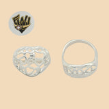 (2-5051) 925 Sterling Silver - Heart Ring - Fantasy World Jewelry